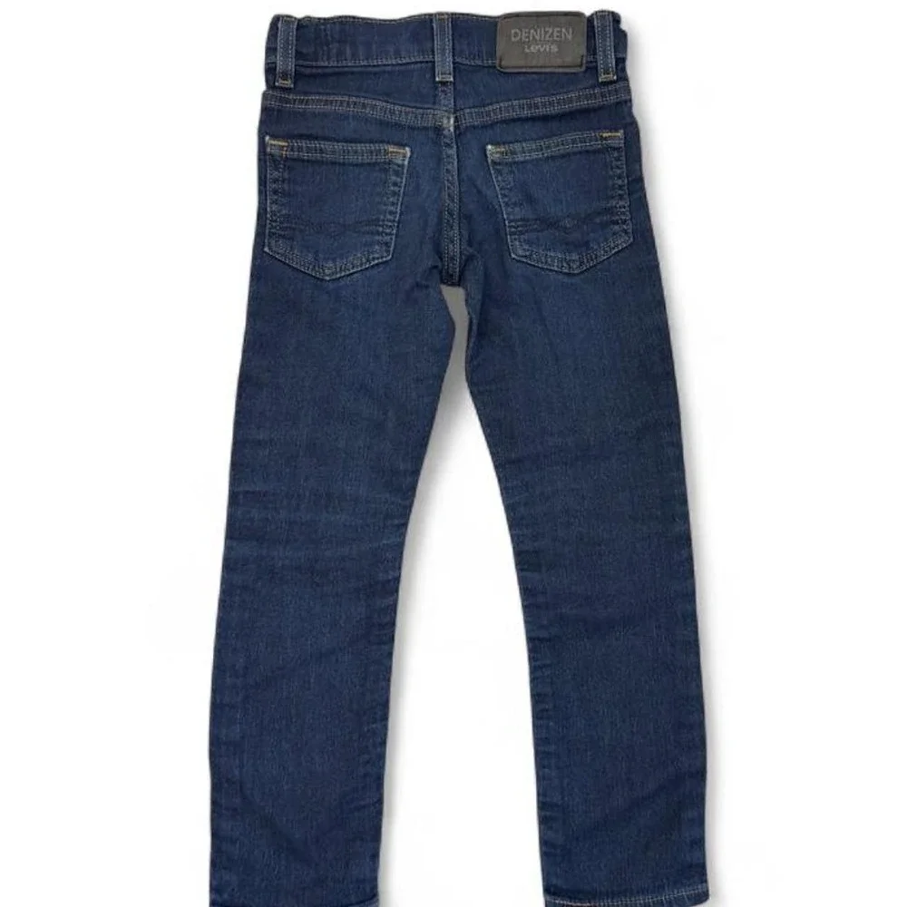 Denizen From Levi's Slim Fit Distressed Jeans Dark Wash Adjustable Waist Boys 7